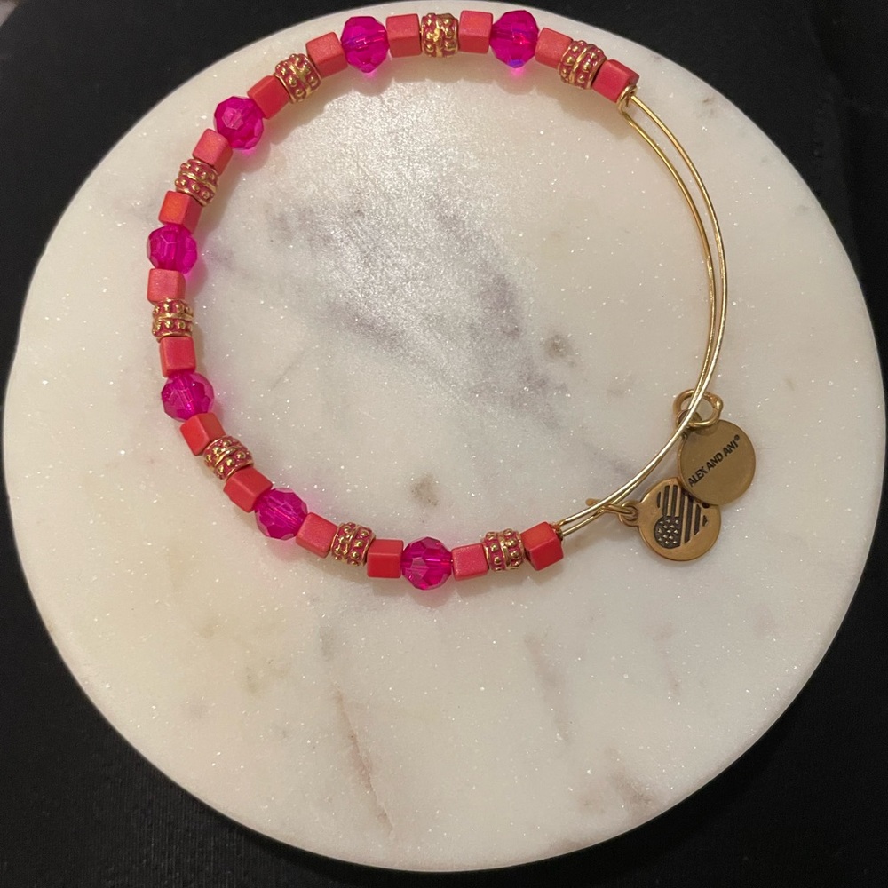 Alex and Ani Dragonfruit Bracelet in Gold